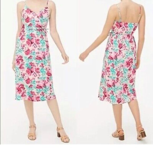 Beautiful J. Crew floral wrap dress size 6 - Picture 4 of 16